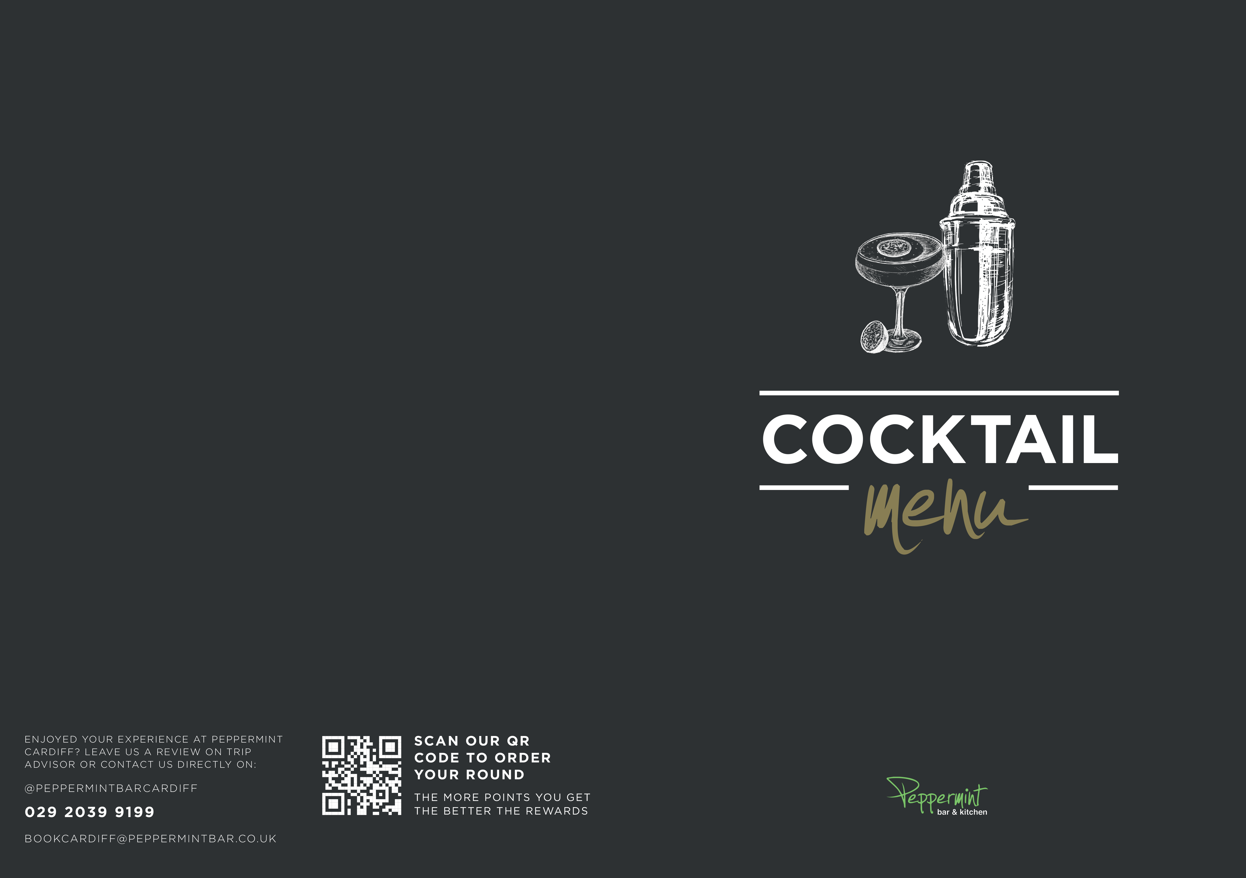 Peppermint Drinks Menu cover